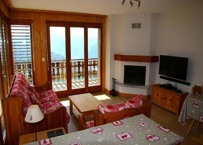 Apartman Cozy With Rhone Valley View Veysonnaz